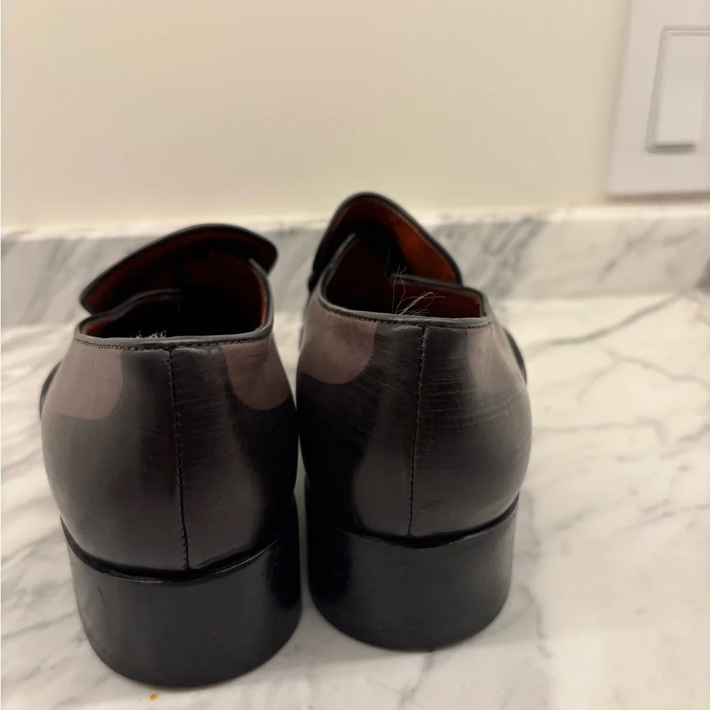 Fratelli Rossetti Brown and Black Leather Loafers Slip-Ons - Picture 5 of 6